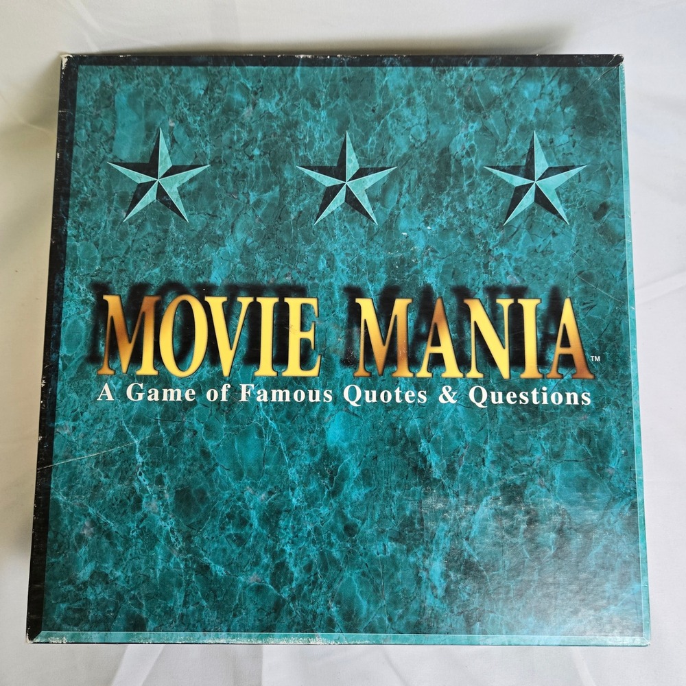 Movie Mania: A Game Of Famous Quotes & Questions Trivia Game Vintage 1993